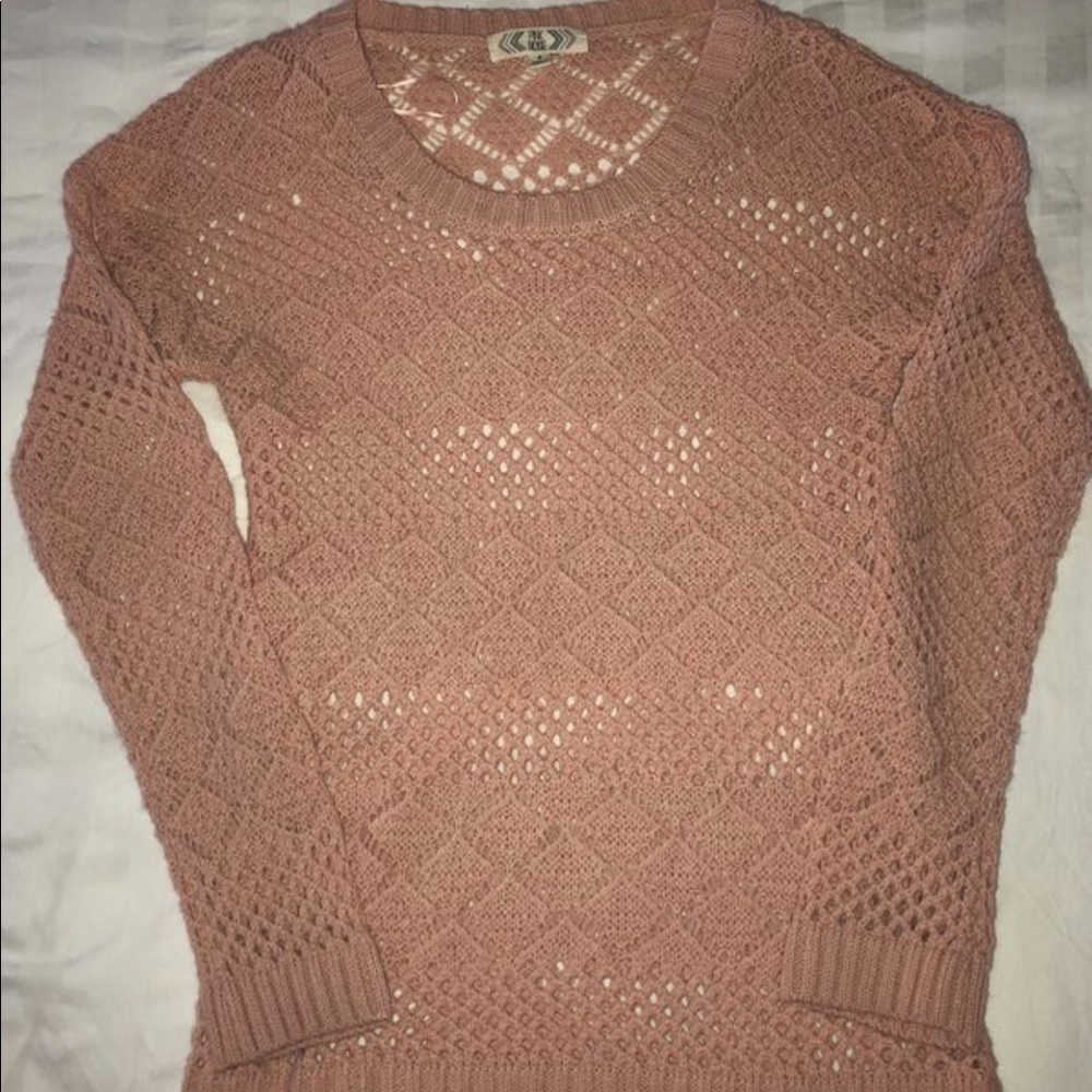 Pink rose sweater